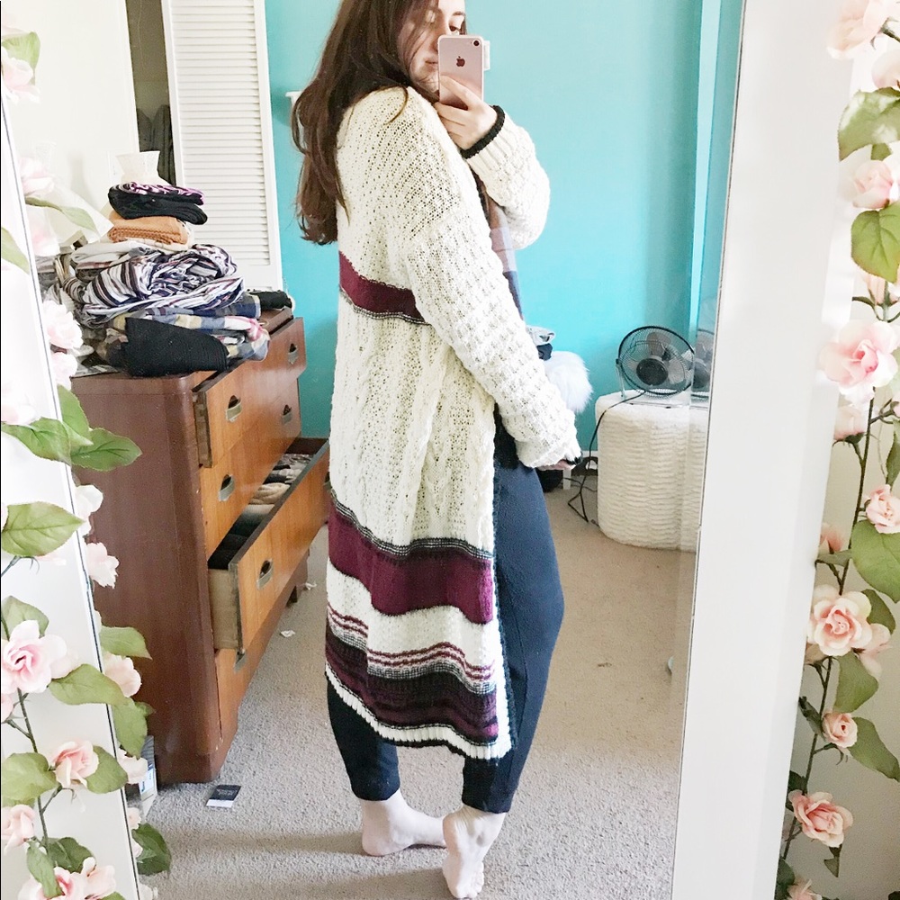 ISO / LOOKING TO BUY Poof brand long cardigan